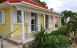 The master bedroom and guest suite are in separate cottages at L'enclos villa.