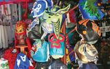 Mexican wrestling masks for sale in Playa del Carmen.