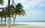 Playa Norte is located on the north end of Isla Mujeres.