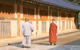 Exterior of the wooden storage complex accommodating the 800-year-old Tripitaka Koreana.