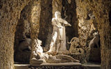 This is just one of the many grottos that surround the pool area.