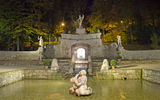 An example of the Baroque sculptures in the pool area.