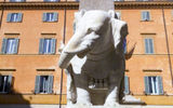 Bernini's Elephant, outside the Church of Santa Maria sopra Minerva.