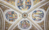 A detail from the ceiling in the Vatican Museum, seen during an after-hours tour before the tour's highlight (and Tauck exclusive): Dinner in the Vatican Museum.
