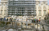 Trevi Fountain was part of the tour, but is being renovated and is almost completely covered in scaffolding.