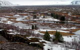 Thingvellir, a lowland area sitting on the geological fault line between Europe and North America, was the site of the world's first democratic assembly, Iceland's Althing, starting in 930 A.D.