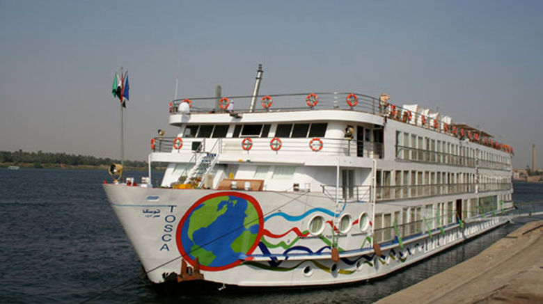 An exterior shot of the River Tosca.