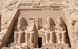 Abu Simbel, an ancient Egyptian site on Lake Nasser, is a towering temple to the pharaoh Ramses II.
