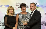 Vacation.com handed out its Power of the Partnership Awards at its annual conference in Orlando. The awards honor V-com’s top-producing member agencies and its highest rated preferred suppliers. The 2013 Chairman’s Award was presented to Sandra Cleary, center, the president of CruCon Cruise Outlet Plus, by V-com‘s Karin Viera, vice president of sales, and President John Lovell.