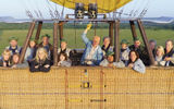 American Express Travel recognized 27 of its top-performing representative agencies with an exclusive Kenyan safari, hosted by preferred partner Micato Safaris. The winners of the Representative Excellence Award were recognized for their 2012 sales performance and ongoing commitment to their clients. Joining the winners for a hot-air balloon sightseeing excursion was Tony Gonchar, vice president of American Express Travel Representative Network (he’s in the rear of the basket, just to the right of the pilot).