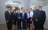 The Riu Palace Costa Rica was awarded a Crystal Apple Award for Best Staff & Service, Central America at Apple Vacations’ annual trade show at the Drury Lane Conference Center in Oakbrook Terrace, Ill. From left, Tim Mullen, Apple co-president, and members of the Riu Resorts executive team: Karina Arguello, Joachim Schoenfeldt, Sergi Ruiz, Javier Monje, Sarah Martinache, Armin Kaestner and Hugo Aguilera.