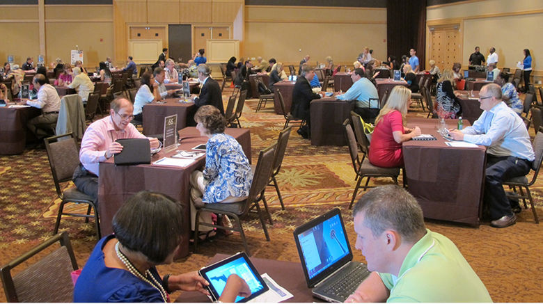 Agents meet one-on-one with suppliers at Travel Weekly's Global Travel Marketplace. The event was  held July 24 to 26 at the Westin Diplomat Resort & Spa in Hollywood/Fort Lauderdale.