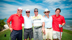 The fourth annual American Express IV Punta Mita Gourmet & Golf Classic took place April 11 to 14 at the St. Regis Punta Mita Resort and Four Seasons Resort Punta Mita on the Riviera Nayarit on Mexico's Pacific coast. Participants included, from left: Carl Emberson, general manager, St. Regis Punta Mita Resort; Santiago Fernandez Vidal, vice president, American Express, Mexico; Rich Beem, 2002 PGA champion; Mauricio Arnal, director of finance, Televisa Publishing; and John O'Sullivan, general manager, Four Seasons Resort Punta Mita.