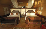 The interior of the luxury tented suites at Chobe.