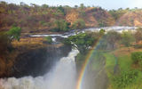 Murchison Falls, where the Nile squeezes through a 20-foot opening before plunging 143 feet.