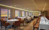 Dining options include a main dining room called the Restaurant (pictured), an intimate Chef's Table, an Italian Grill, a Viking Deli with Scandinavian specialties, a World Cafe and a cooking school and intimate restaurant called the Kitchen Table.