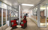 Similar to Viking's river ships, the interior design of the Viking Star will be understated and Scandinavian modern. Pictured here, a rendering of the Wintergarden Lanai.