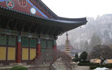 Woljeongsa Temple, one of 24 Buddhist monasteries where visitors can partake in the Korean Tourism Organization's Templestay program.