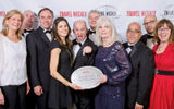 From left: Deirdre Copjec of Sabre; David Coombes of Flight Centre USA; Brian Buttigieg of Valerie Wilson Travel; Amy O'Hara; J.D. O'Hara of Tzell Travel Group; Bill Murray; Gerry Moore-Murray of Sabre; Louis Rodriguez of Valerie Wilson Travel; Chip Brooks; and Patricia Davis Brooks of Apple Vacations.