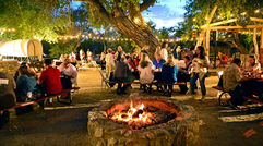 The second annual Global Travel Marketplace West (GTM West) was held May 1 – 3 at The Westin La Paloma Resort & Spa in Tucson, Ariz. During the GTM West opening reception, sponsored by Visit Tucson, at Tanque Verde Ranch Resort, attendees gather together a for a traditional ''dude ranch'' experience in Tucson.