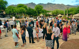Attendees network poolside Spa during the Saturday evening dinner reception sponsored by Starwood Hotels & Resorts Worldwide and The Westin La Paloma Resort and Spa.