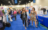 A view from the tradeshow floor. The one-day exhibitor showcase featured more than 150 suppliers representing every segment of the travel industry.
