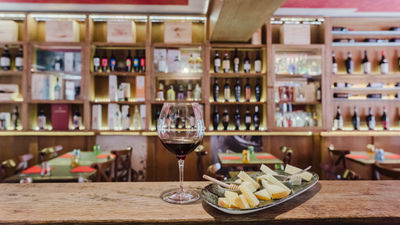 All'Amarone, a wine bar in Venice, has wine and cheese flights, plus outdoor seating and a private space for sommelier tasting experiences.