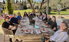The Villas of Distinction fam group enjoyed a long lunch outdoors at Boscalma one afternoon.