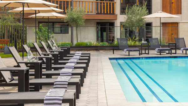 The pool at the Casa Mani Resort Napa Valley, The pool at the Casa Mani Resort Napa Valley,