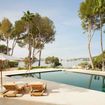 The resort overlooks the Mediterranean.