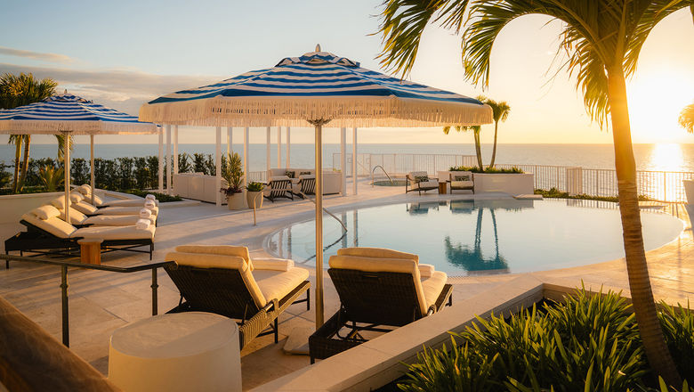 The rooftop terrace at the Sabal Suite