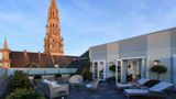 The Blaton Suite at Hotel Amigo has a notable terrace that overlooks the Grand Place of Brussels.