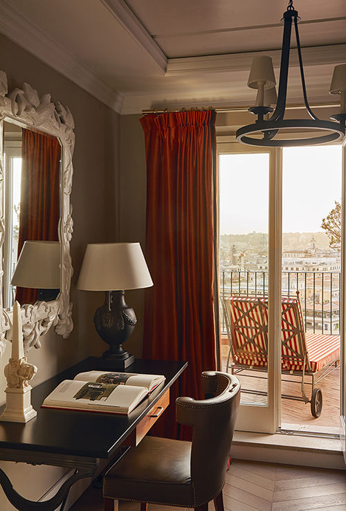 View of Rome from the new penthouse suite. View of Rome from the new penthouse suite.