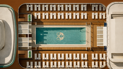 Crystal Grace will have a number of features for younger guests, including a teen pool.