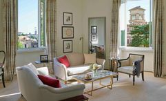 The Dolce Vita Suite at Hotel Eden has dramatic views of Rome.