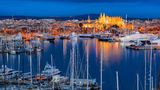Mallorca, shown here at night, is growing in popularity for the luxury market.