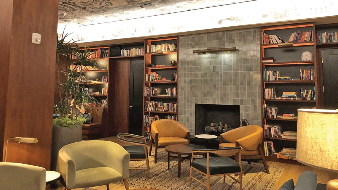 The Eaton DC's "radical library" is stocked with books by "intellectual revolutionaries." The Eaton DC's "radical library" is stocked with books by "intellectual revolutionaries."
