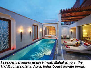 ITC Mughal suite pool
