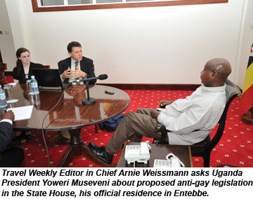 Arnie interviews President Museveni
