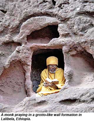 Lalibela Monk Ethiopia