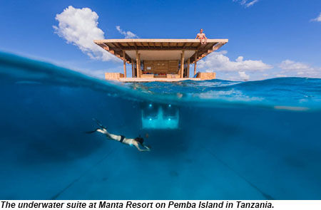 Manta Resort underwater suite