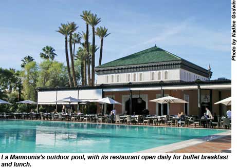 Morocco La Mamounia pool
