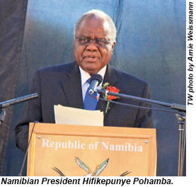 Namibian President Hifikepunye Pohamba