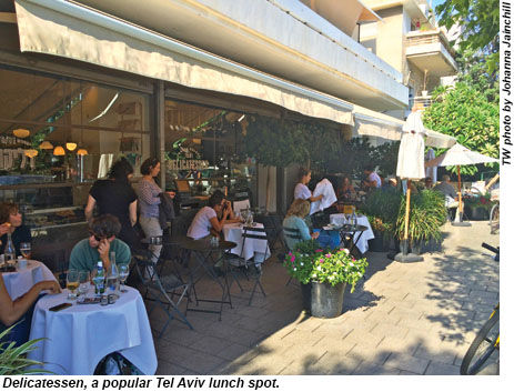 Delicatessen, a popular Tel Aviv lunch spot.