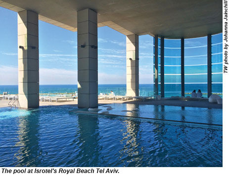 The pool at Isrotel's Royal Beach Tel Aviv.