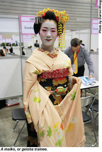 A maiko, or geisha trainee