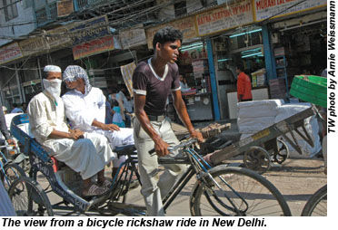 New Delhi rickshaw ride