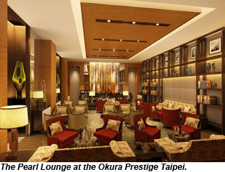 Okura Prestige Taipei lounge