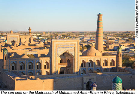 Madrassah of Muhammad Amin-Khan in Khiva, Uzbekistan.