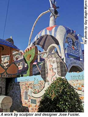 A work by sculptor and designer Jose Fuster.